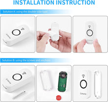 Load image into Gallery viewer, Wireless Battery Doorbell - 1 Push Button Ringer &amp; 1 Plug-in Receiver
