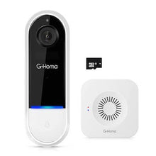 Load image into Gallery viewer, Wireless Video Doorbell Camera, G-Homa 1080P HD Wi-Fi Smart Doorbell Camera with Chime, Motion Detection, Night Vision, IP65 Waterproof, 2-Way Audio, Rechargeable Battery, No Monthly Fees Visit the G-Homa Store
