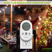 Load image into Gallery viewer, Indoor 3-Prong Digital Electrical Timer Dual Outlets - 2Pack
